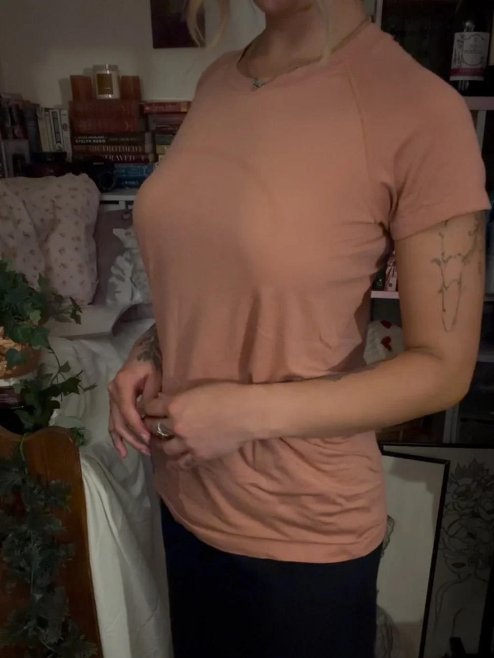 Lululemon pink short sleeve top